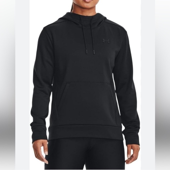 Under Armour Hooded Sweatshirt Kangaroo Pouch Pocket grey coldgear 90 ECU - Picture 1 of 7